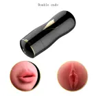 Dual-Sided Vibrating Masturbator – Black — Photo 12