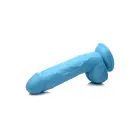 POP - Dildo with Balls – 21 cm (8.25″) – Blue — Photo 3