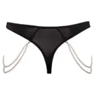 Cottelli LINGERIE eemaldatavate pärlikettidega stringid – mustad – M/L — Foto 6