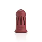 ManCage itin minkštas silikoninis skaistybės narvelis – 23 cm – raudonas — Nuotrauka 5