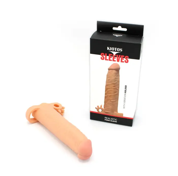 Kiotos Realistic Sleeve with Ball Stretcher and Bullet Holder – 16.5 cm (6.5″)