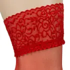 Cottelli Collection sukad kuni reieni punase pitsribaga – punased – Size 4 — Foto 5