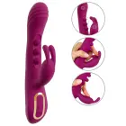 Javida 2F purškiamasis triušio vibratorius – 22.5 cm (8.8″) – rožinis — Nuotrauka 2