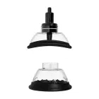 Shots – automatic intimate pump with rotating vibrating tongue – 2 cup sizes – black — Photo 4