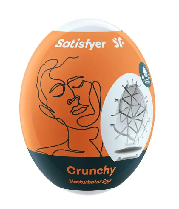 Одноразовый мастурбатор Satisfyer EGGCITED Egg – оранжевый