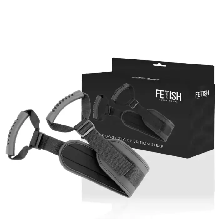 Fetish Submissive Adjustable Padded Neoprene Support Harness – Black