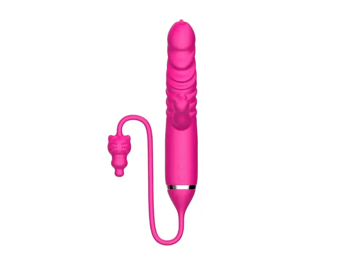 Thrusting Vibrator with Tongue Licking and Triple Stimulation