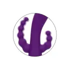 Long Beach Bootylicious trīskāršās darbības vibrators – violets — Foto 10