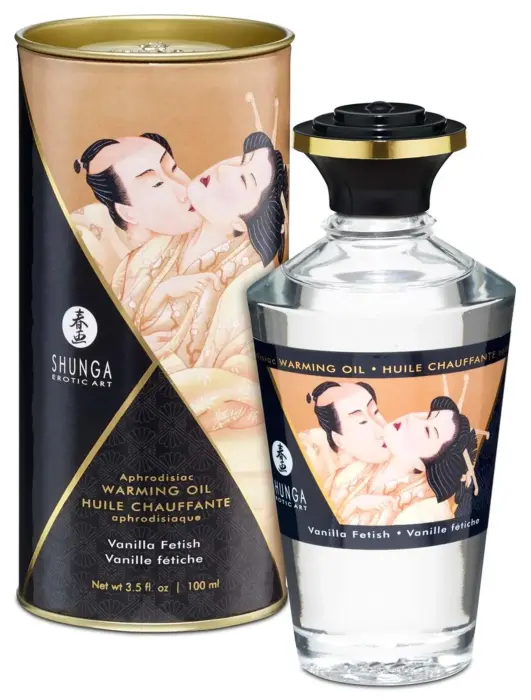 Shunga Warming Massage Oil – Vanilla Fetish – 100 ml