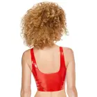 Black Level vinila tops ar rāvējslēdzēju un sprādzēm – sarkans – M — Foto 6