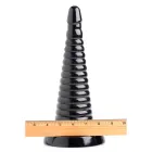 Didelis gyslotas analinis dildo – 26 cm (10.25″) – Juodas — Nuotrauka 5