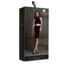 Kala XXXVII Two Piece Set with Turtleneck Crop Top and Skirt – Black – One Size — Photo 1