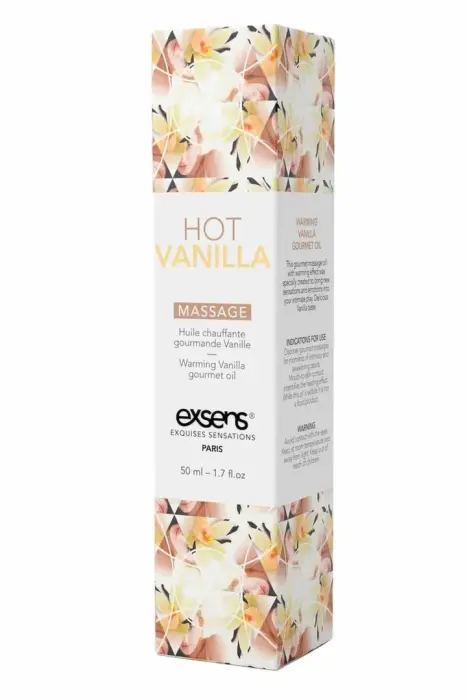 EXSENS – warming massage oil – hot vanilla – 50 ml