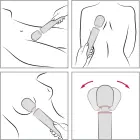 le Wand masāžas vibrators – 34 cm (13.4″) – pelēks — Foto 6
