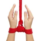 10 meters Fetish Bondage Rope – bondage rope – cotton – red – 10 m — Photo 5