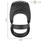 INTENSE Alex Black Dual Vibrating Ring with 10 Modes & Remote Control — Photo 4