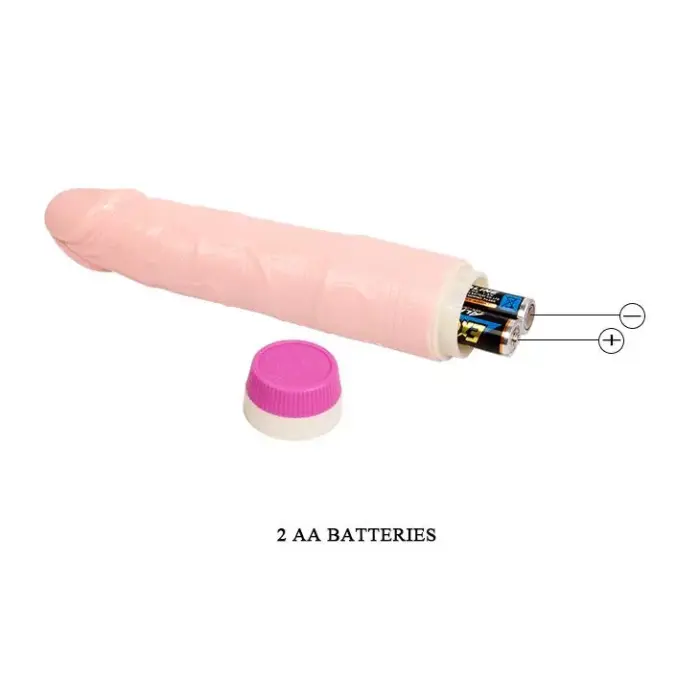 BAILE Waves of Pleasure reālistisks vibrators – 21 cm (8.25″) – ādas krāsa Foto 6
