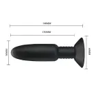 PRETTY LOVE vibruojantis analinis dildo su karoliukais – 12.5 cm (4.9″) — Nuotrauka 5