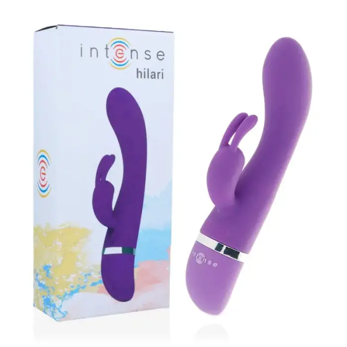INTENSE Hilari dubultais vibrators – 18.9 cm (7.4″) – violets