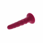 Get Real Ribbed Model gyslotas dildo – 12 cm (4.7″) – raudonas — Nuotrauka 4