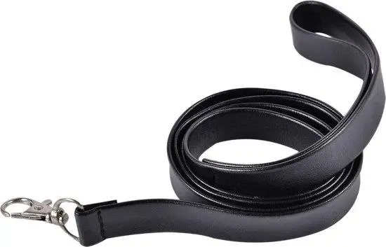 Kinky collar black  collar with leash  adjustable Foto 2