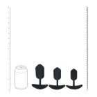 LEVELZ Silikoninis Svertas Analinis Kištukas 3 dalių rinkinys – Juodas Photo