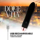 Dolce Vita Four vibrators – 13 cm (5.1″) – melns — Foto 4