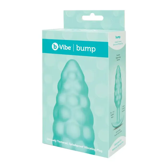 Bump Texture вибрирующая анальная пробка – 7 cm (2.75″) – Mint