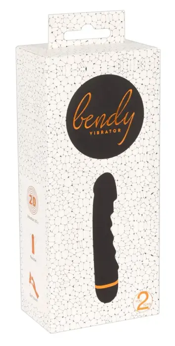 Elastīgs Ripple vibrators – 16.5 cm (6.5″) – melns