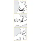 FF Double Delight dvigubai vibruojantis strap-on dildo – 15 cm (6″) – juodas — Nuotrauka 5
