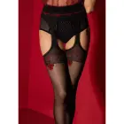 Amour Rouge sukahoidjaga sukkpüksid – mustad – M — Foto 2