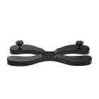 Thorns Spiked Wooden Humbler – BDSM scrotal restraint – beechwood, flat-tip spikes – black — Photo 4