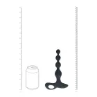 LEVELZ Beaded Vibrating Silicone Anal Device with Remote – Black — Photo 7