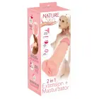 Nature Skin 2in1 varpos rankovė ir masturbatorius – kūno spalva — Nuotrauka 1