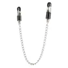 Mr. Steel Barrel Nipple Clamps with Chain – Silver — Photo 4