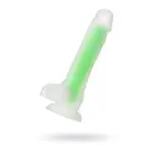 BEYOND BY TOYFA Clark šviečiantis dildo – 16.5 cm (6.5″) – Žalias — Nuotrauka 1