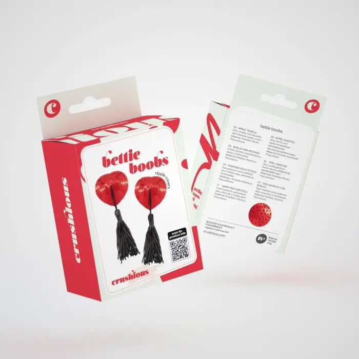 Crushious Bettie Boobs krūšu uzlīmes – One size Foto 5