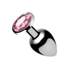 Rožinis deimantinis analinis kištukas – L – Pink — Nuotrauka 2