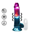 RealRock LED Vibrating Dildo – 18 cm (7″) – Clear — Photo 7