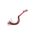 Sportsheets Ex's & Oh's Crystal Flogger – faux leather flogger with crystal strands – red – 60.9 cm — Photo 5