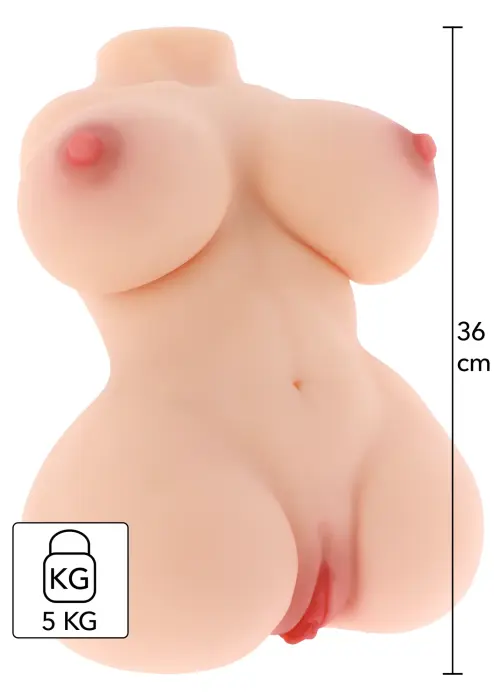 BANGERS Juicy Double D masturbatorius – kūno spalva