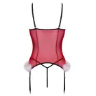 Cottelli LINGERIE X-Mas Basque and String Set – Red – L/XL — Photo 5