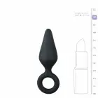 EasyToys силиконовая анальная пробка с кольцом для извлечения – S – 7.2 cm – Черный — Фото 5