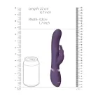 May oro pulso, G taško ir klitorio triušio vibratorius – 11.8 cm – violetinis — Nuotrauka 6