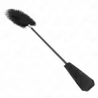 KINK strausa spalvu kutināmais ar mežģīņu rokturi 56 cm – melns — Foto 3