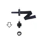 Hismith seksa mašīnas siksnu savienotājs – melns Foto 4