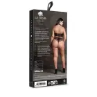 Carpo XLVI комплект из двух предметов с кроп-топом с высоким воротом и трусиками – чёрный – Plus size Фото num