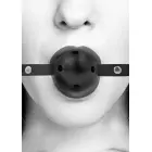 Breathable Ball Gag - With Bonded Leather Straps Foto 7