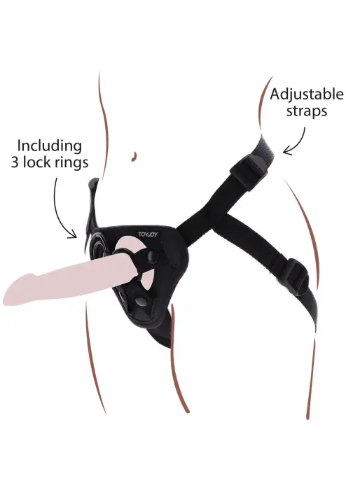 TOYJOY Get Real Strap-On Harness – Black
