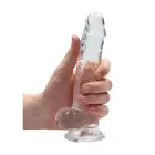 Realistic Dildo with Balls and Suction Cup – 19 cm (7.4″) – Clear — Photo 6